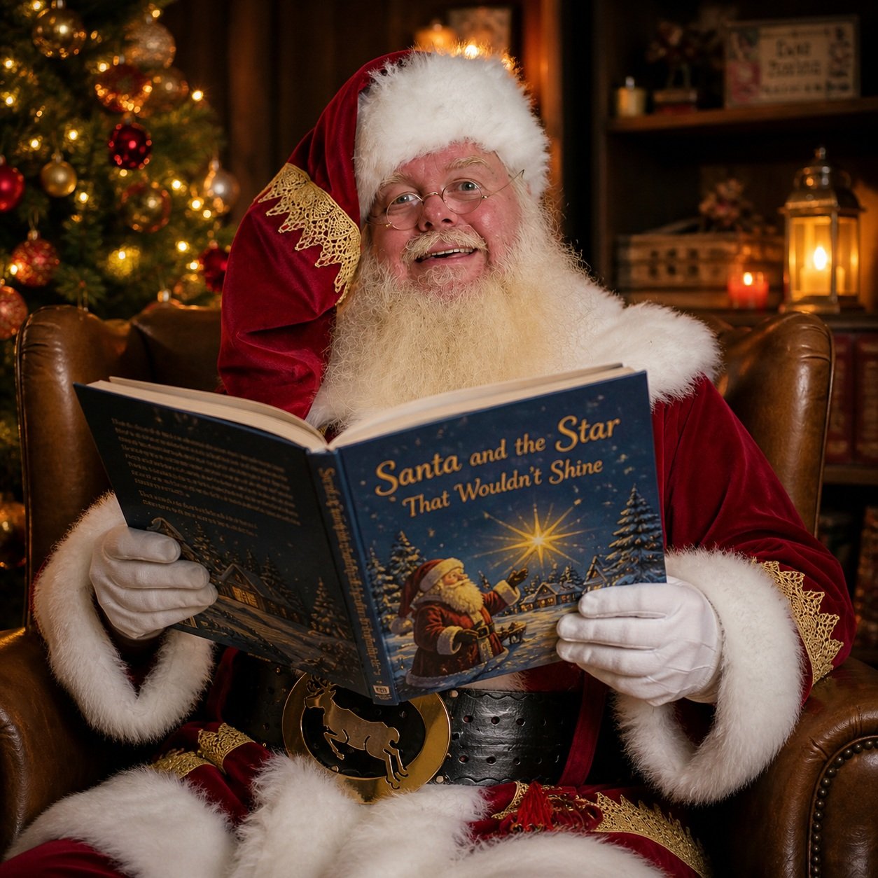 Ballarat Santa reading a Christmas story